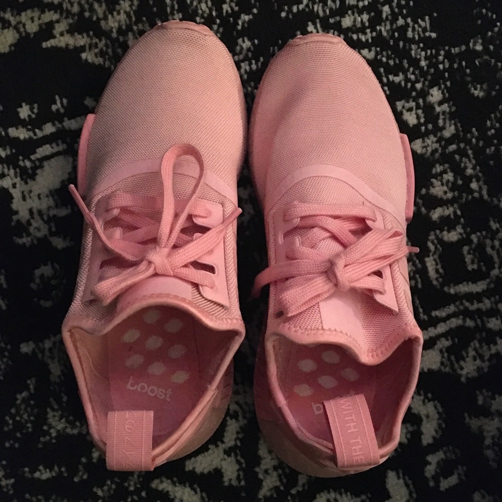 Pink Adidas Boost sneakers 8.5